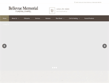 Tablet Screenshot of bellevuefuneralchapel.com